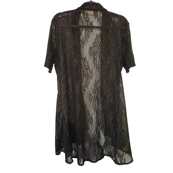 LaBellum Hillary Scott Crochet Topper Black M/L - Picture 1 of 6